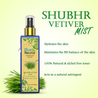 Thumbnail for Blue Nectar Shubhr Steam Distilled Vetiver Toner Water & Face Tonic Mist 100 ml