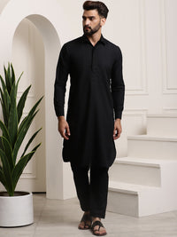 Thumbnail for Sojanya Cotton Linen Kurta With Pyjamas - Distacart