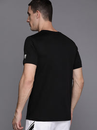 Thumbnail for HRX by Hrithik Roshan Geometric Printed Regular Fit Rapid-Dry Racket Sport T-shirt - Distacart