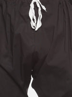 Thumbnail for Sethukrishna Men Black Pure Cotton Kurta with Pyjamas - Distacart