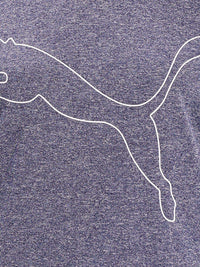 Thumbnail for Puma Women Navy Blue & White Performance Heather Cat Training Tee - Distacart