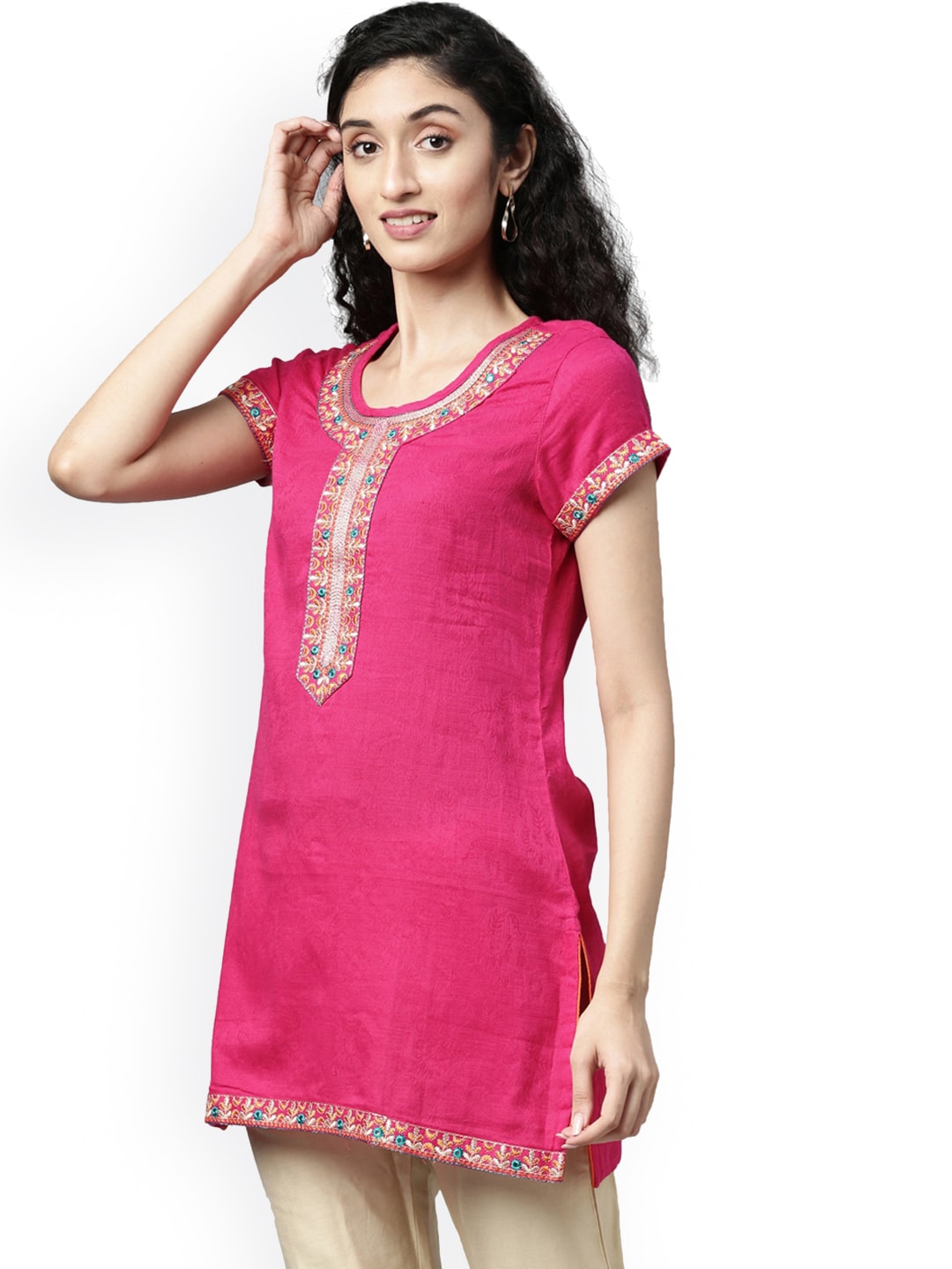 Souchii Pink Kurta - Distacart