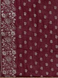 Thumbnail for HERE&NOW Maroon & White Gotta Patti Kurta with Trousers & Dupatta - Distacart