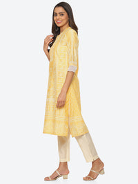 Thumbnail for Biba Women Ethnic Motifs Printed Straight Kurta - Distacart