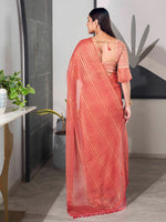 Thumbnail for Tikhi Imli Striped Chiffon Ready to Wear Saree - Distacart