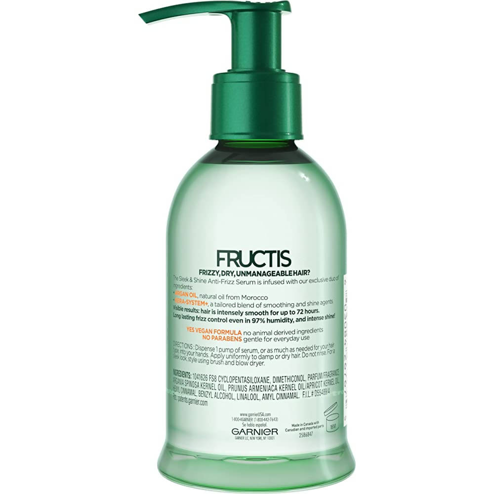 Garnier Fructis Sleek & Shine Anti-Frizz Serum - Distacart