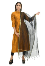 Thumbnail for Mominos Fashion Black Banarsi Piping Dupatta