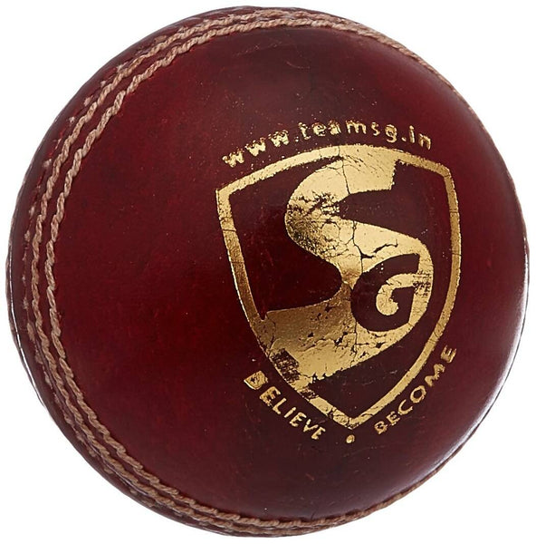 SG Bouncer Leather Ball - Red - Distacart