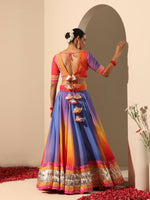 Thumbnail for Pomcha Jaipur Pink Gul Rangriti Lehenga - Distacart