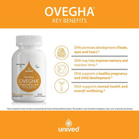 Thumbnail for Unived Plant-Based Ovegha 500 MG Omega-3 DHA Capsules