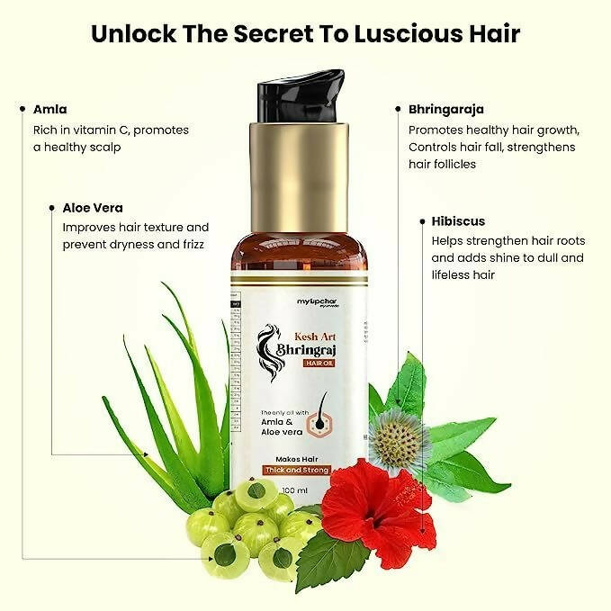 myUpchar Ayurveda Kesh Art Bhringraj Hair Growth Oil - Distacart