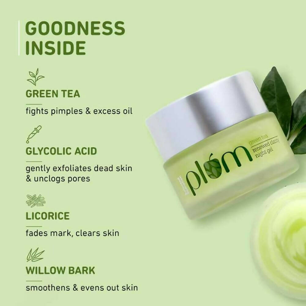 Plum Green Tea Renewed Clarity Night Gel - Distacart