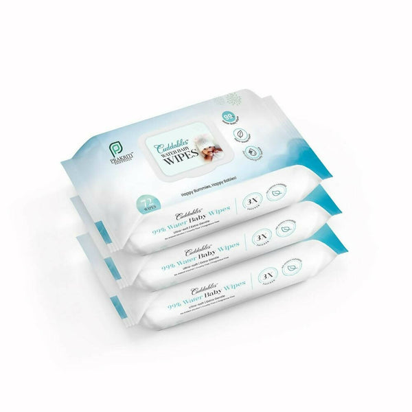 Cuddables 99% Water Baby Wipes - Natural Plant Made Cloth Wipes | 216 pcs Wet Baby Wipes (216 Wipes) - Distacart