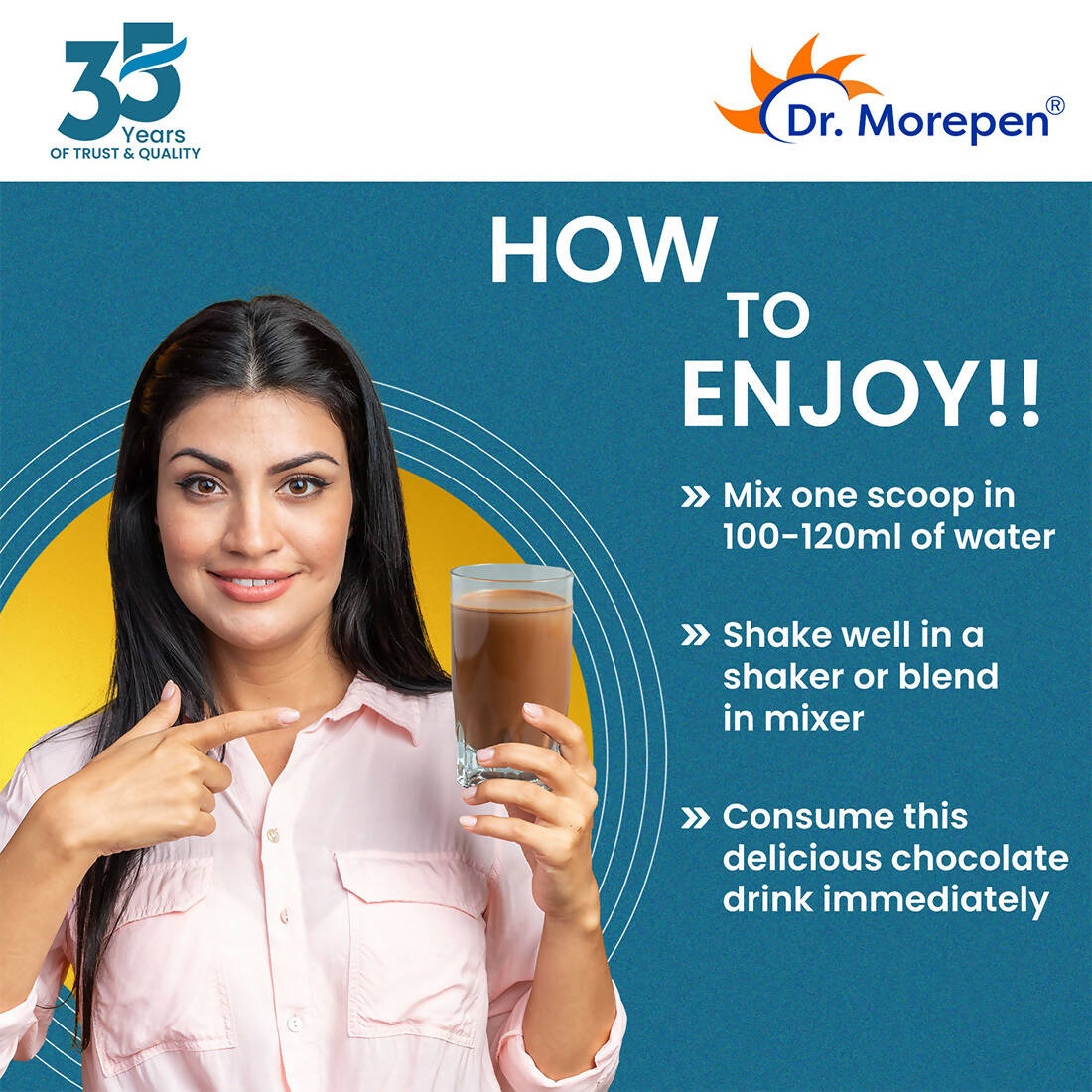 Dr. Morepen Biotin+ Advanced Tablets and Marine Collagen Protein Powder Chocolate Flavour Combo - Distacart