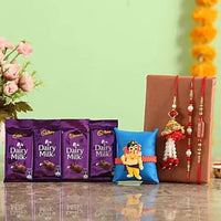 Thumbnail for Set Of 4 Rakhis & Dairy Milk