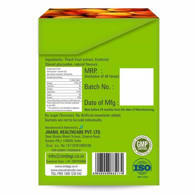 Zindagi Peach Herbal Infusion Sachets - Distacart