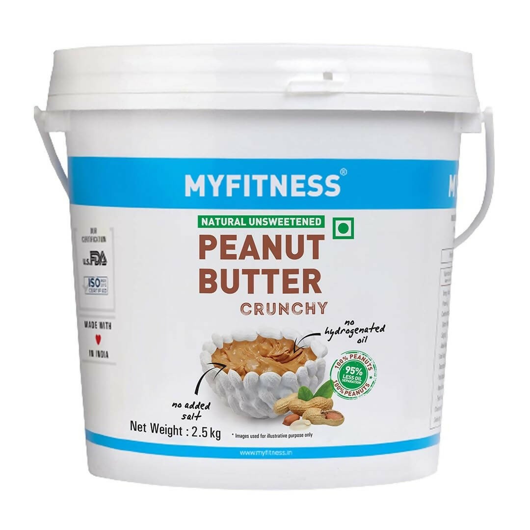 Myfitness All Natural Unsweetened Peanut Butter Crunchy - Distacart