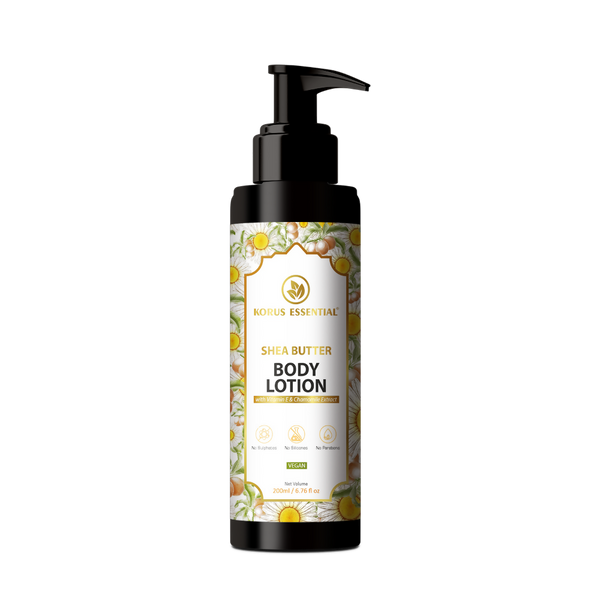 Korus Essential Shea Butter Body Lotion With Vitamin E & Chamomile Extract - Distacart