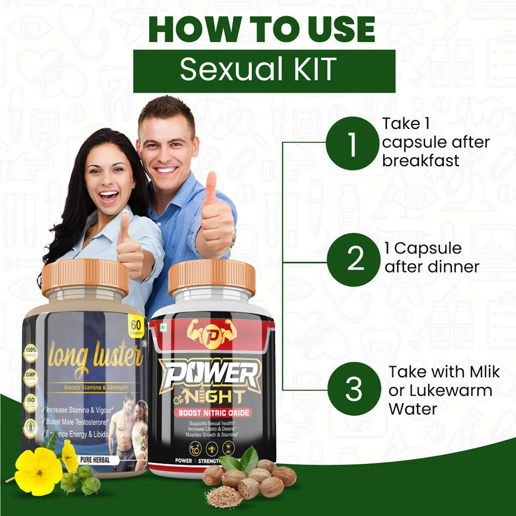 Divya Shree Long Luster and Power of Night Capsule Combo - Distacart