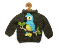 Thumbnail for Chutput Kids Green Parrot Design Solid Pullover For Baby Boys Sweater For Baby Boys - Distacart