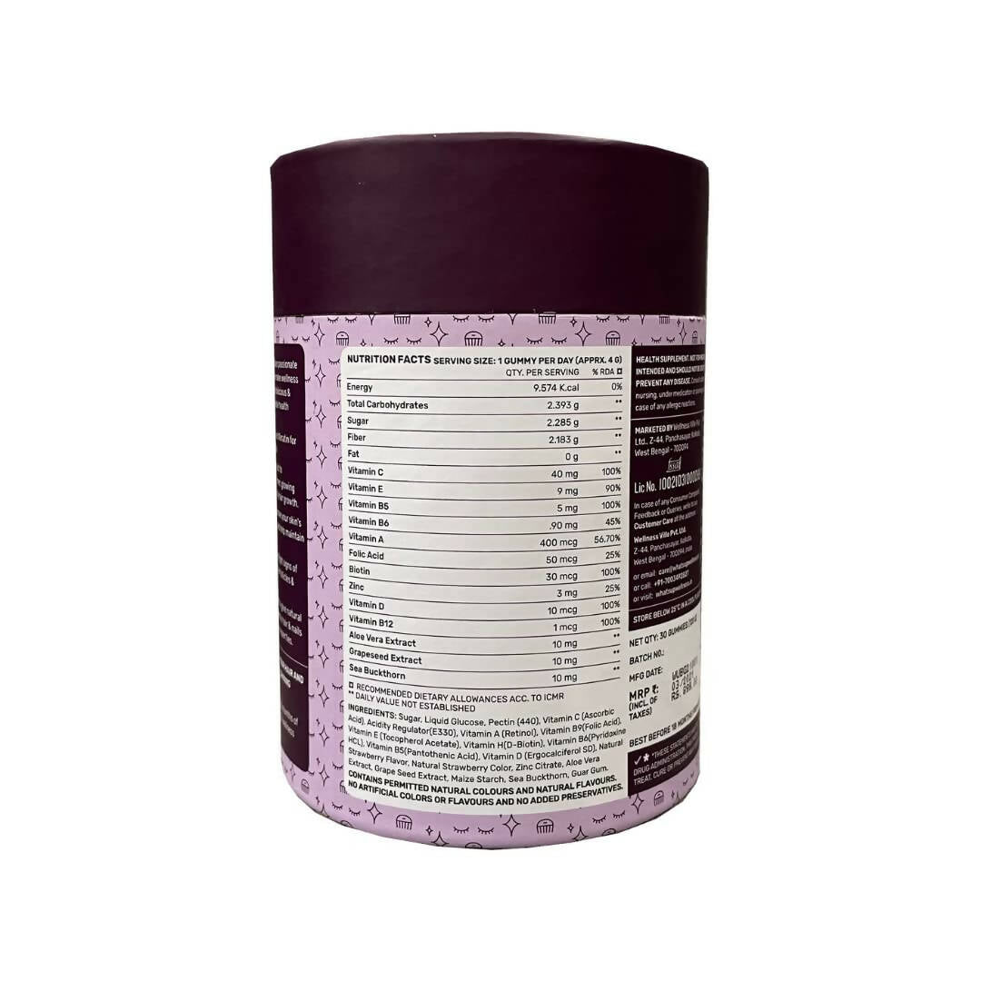 What’s Up Wellness Beauty Skin & Hair Gummies - Distacart