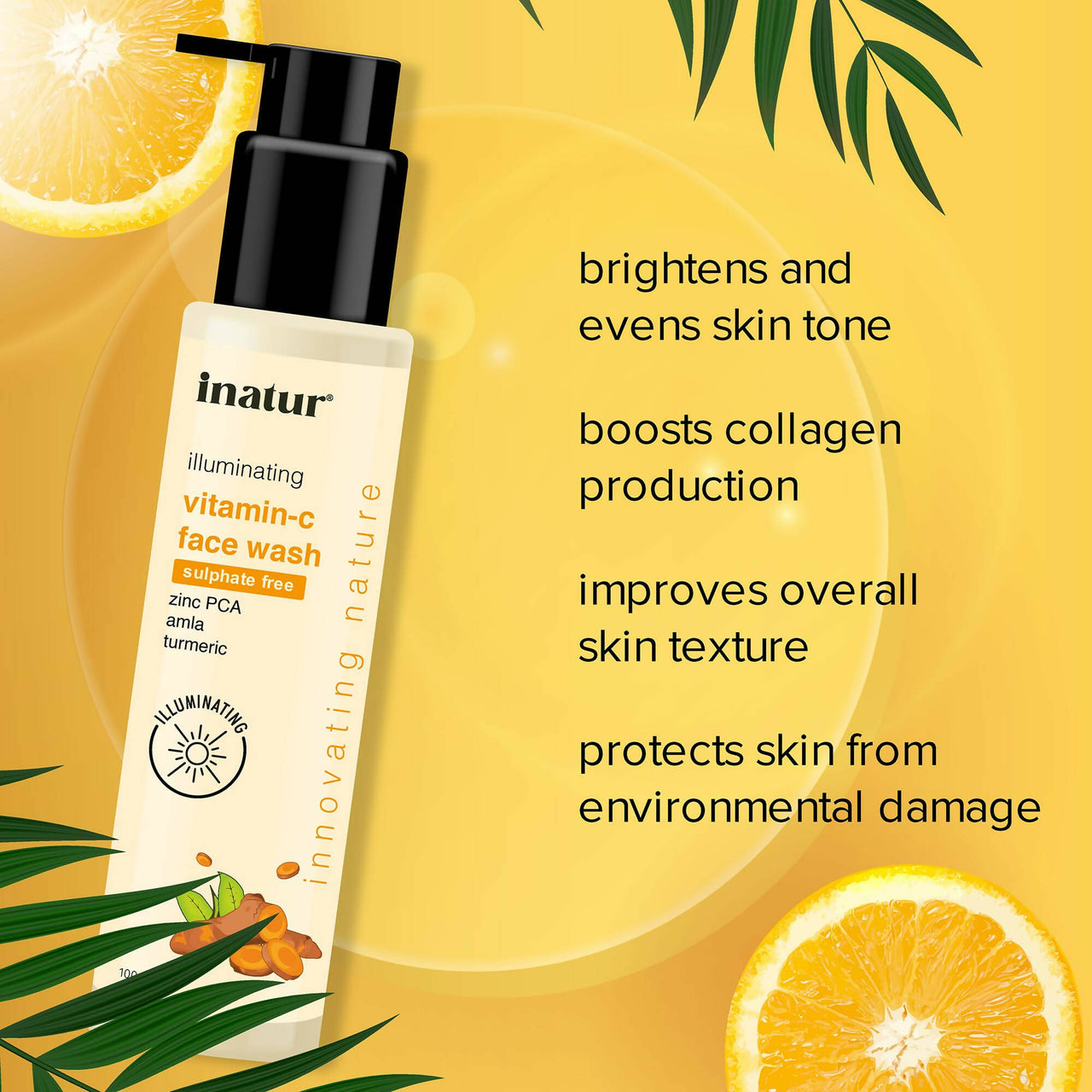 Inatur Vitamin C Face Wash - Distacart