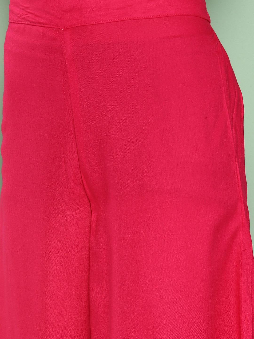 InWeave Women's Fuchsia Sleeveless Kurta Set W Navy Floral Or Dupatta - Distacart