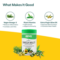 Thumbnail for OZiva Plant Based Omega Multi for Men & Women