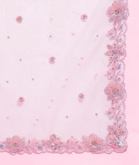Thumbnail for House of Panchhi Pink Color Net Sequins Work Lehenga - Distacart