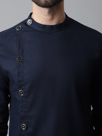 Thumbnail for Even Apparels Blue Sherwani Kurta With Asymetrical Cut - Distacart