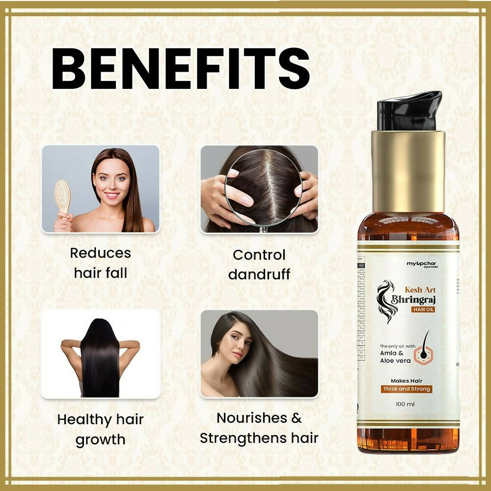 myUpchar Ayurveda Kesh Art Bhringraj Hair Growth Oil - Distacart