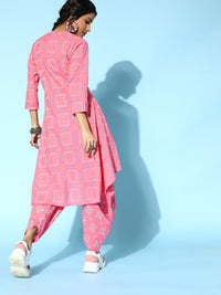 Thumbnail for Sangria Ethnic Motifs Cotton Blend Dhoti Kurta Set - Distacart