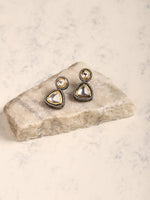 Thumbnail for Silver-Plated Contemporary Drop Earrings - Ruby Raang - Distacart