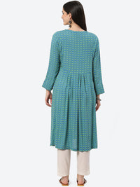 Thumbnail for Biba Ethnic Motif Printed A-Line Kurta - Distacart