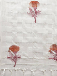 Thumbnail for Yufta Women Pink And White Printed Kurta with Trouser & With Dupatta