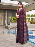 Thumbnail for Tikhi Imli Woven Design Embellished Sequinned Saree With Tassles - Distacart