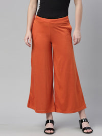 Thumbnail for Souchii Red Knitted Ethnic Palazzos - Distacart