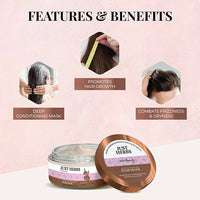 Thumbnail for Just Herbs Anti Hairfall Natural Hair Mask With Castor & Black Onion Seed - Distacart