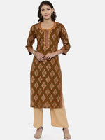 Thumbnail for Souchii Beige Solid Flared Palazzos - Distacart