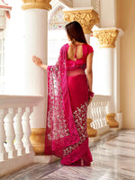 Thumbnail for Tikhi Imli Embellished Beads and Stones Net Heavy Work Saree - Distacart