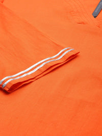 Thumbnail for HERE&NOW Women Regular Gotta Patti Pure Cotton Kurta with Trousers - Distacart