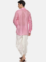 Thumbnail for Sethukrishna Mens Pink Kurta with Dhoti Pants - Distacart