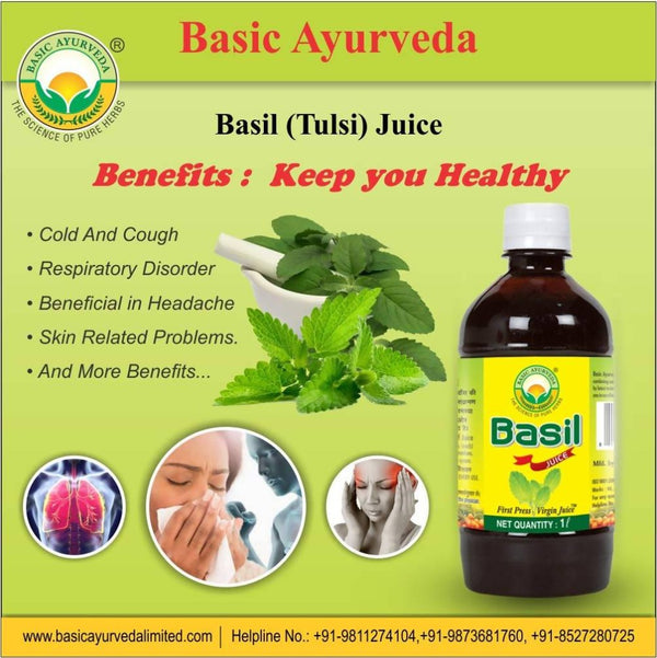 Basic Ayurveda Basil Tulsi Juice Benefits