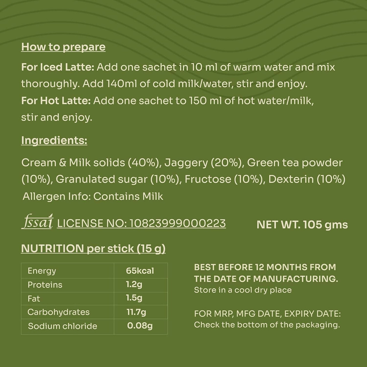 Chiran Instant Matcha Latte Premix Sachets - Distacart