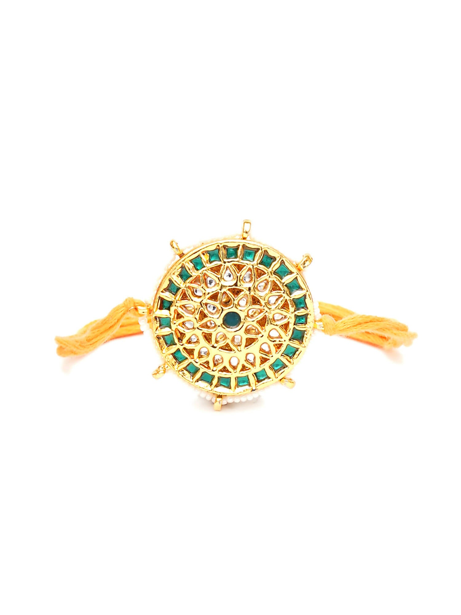 Designer kundan Rakhi - Ruby Raang - Distacart