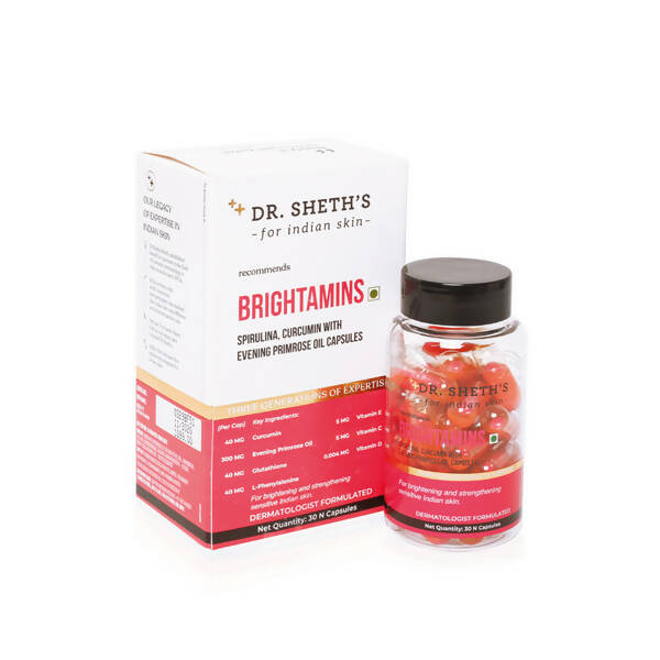 Dr. Sheth's Brightamins Capsules for Glowing Skin - Distacart