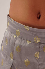 Thumbnail for Lil Drama Mehfil Grey Co-Ordinate Set For Girls - Distacart