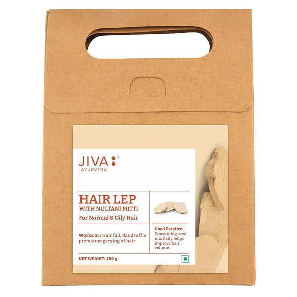 Jiva Ayurveda Hair Lep with Multani Mitti - Distacart