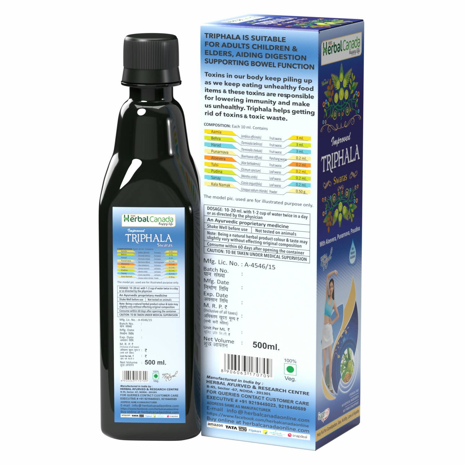 Herbal Canada Triphala Ras - Distacart