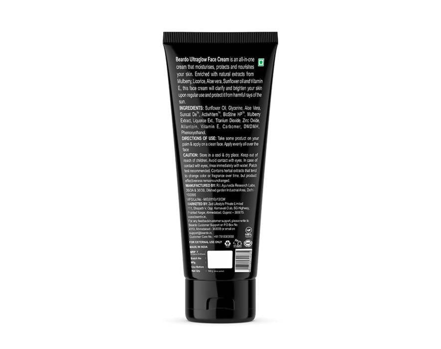 Beardo Ultraglow Men's All in 1 Daily Moisturising Lotion SPF 30 - Distacart